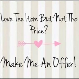 Love the item, but not the price? Make me an offer